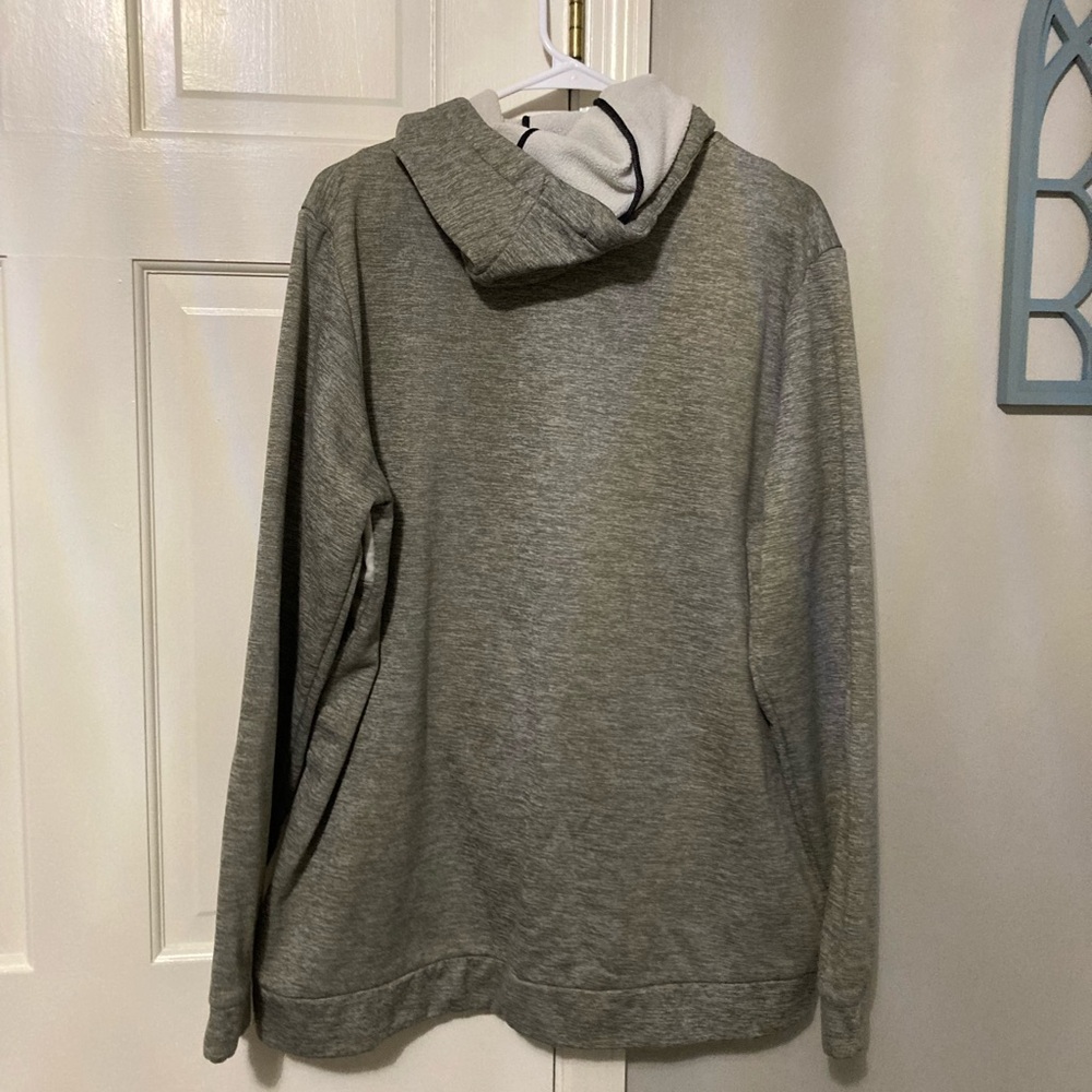 Nike Heather Gray Men's Sweater with Black Logo - Picture 4 of 4